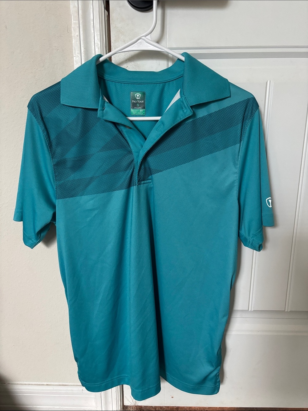 Men's Blue Short-Sleeve Polo Pro Tour